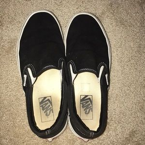 black slip on vans